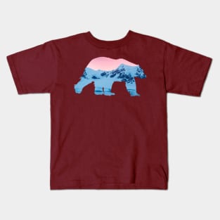 Polar Bear Antarctica Cut Out Kids T-Shirt